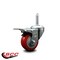 Service Caster 3 Inch Red Polyurethane Wheel Swivel 34 Inch Threaded Stem Caster Total Lock Brake SCC SCC-TSTTL20S314-PPUB-RED-34212 - alternate 3